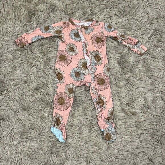 Posh peanut floral pajamas size 3-6 months - Picture 1 of 3